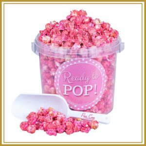 Pink Caramel Popcorn – 1.5 lb (24 oz) Gift Container | Gourmet Caramel Popcorn | Pops Corn®